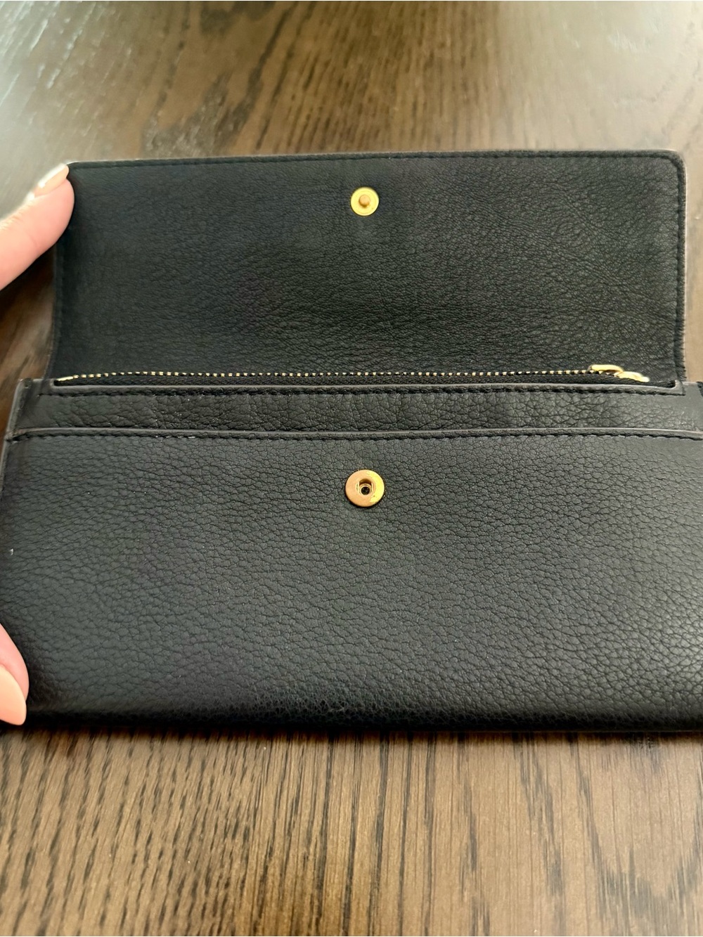 EUC Tory Burch Black Leather Halfmoon Satchel with Matching Wallet - Picture 15 of 16